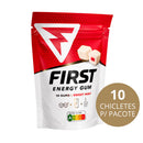 Chiclete energético First Energy Gum 40mg cafeína Sweet Mint sem açúcar com absorção rápida