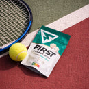 Kit com 3 unidades First Gum Cafeína Fresh Mint, chiclete energético sem açúcar com absorção rápida